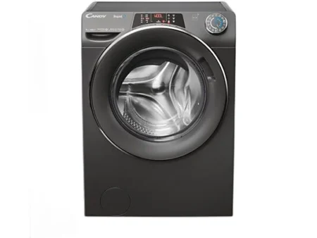 Lavadora carga frontal - Candy RapidÓ RO1484DWMCRT/1-S, 8 kg, 1.400 rpm, Motor Inverter, Wi-Fi, Antracita