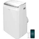 Aire acondicionado portátil - Cecotec ForceClima 12800 Soundless Heating Connected, 3024 fgh, Bomba de calor, 5 modos, 3 veloc, Mando, Wi-Fi, Blanco