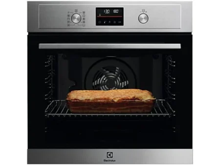 Horno - Electrolux EOF4P56X, Multifunción, Pirolítico, 72 l, Anillo térmico, 60 cm, Inox