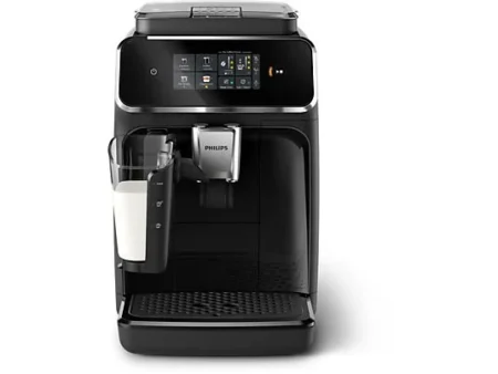 Cafetera superautomática - Philips EP233110, LatteGo, Pantalla táctil, 1.8 l, Filtro AquaClean, Negro