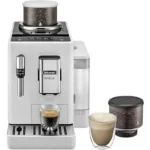 Cafetera superautomática - De'Longhi Rivelia EXAM440.35.W, 1450 W, 19 bar, Molinillo integrado, Espumador leche, Táctil, 4 perfiles, 8 recetas, Blanco