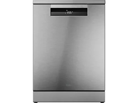 Lavavajillas - Haier I-Pro Shine Series 3 XF 5C4M1X, 15 servicios, 10 programas, 60 cm, Motor Inverter, Wi-Fi, Gris