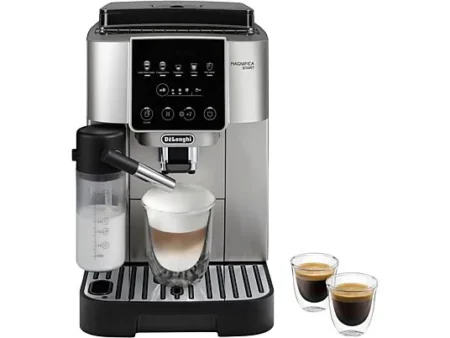 Cafetera superautomática - De'Longhi Magnifica Start Milk, ECAM220.80.SB, 1450W, 15bar, Molinillo integrado,Depósito leche,Táctil, Espumado automático