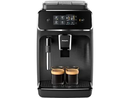Cafetera superautomática - Philips EP222010, Molinillo integrado, Espumador de leche clásico, Filtro AquaClean, 1500W, 15 bar, 2 tazas, Negro