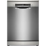 Lavavajillas - Bosch SMS4HVI02E, 14 servicios, 6 programas, 60 cm, Home Connect, Función Extra secado, Inox