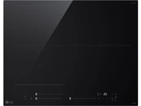 Placa inducción - LG CBIZ2432B, 3 Zonas, 1 Zona Flex, Ancho 59 cm, Cristal Negro