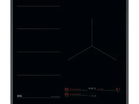 Placa inducción - AEG TI63IF00FB, 3 Zonas Flex, Zona grande de 28 cm, Controles deslizantes, Biselada, 60 cm, Negro