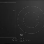 Placa inducción - Beko HII63201FMT, 3 zonas, Zona grande 32 cm, Flexizone, 60 cm, Negro