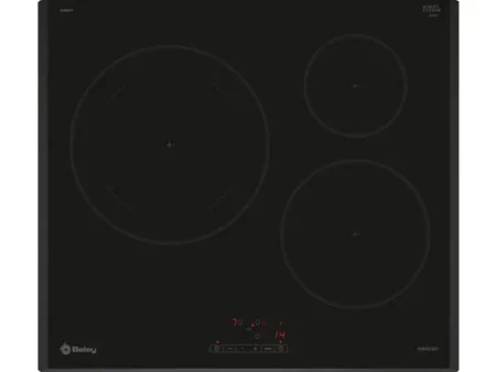 Placa inducción - Balay 3EB965LR, 3 zonas, Zona Gigante 28 cm, Control táctil, Negro