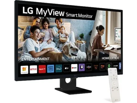 Monitor - LG 32SR50F-B, 32" Full-HD, 60 Hz, 5 ms, Smart Monitor, IPS, 2x HDMI, webOS23, HDR10, Negro