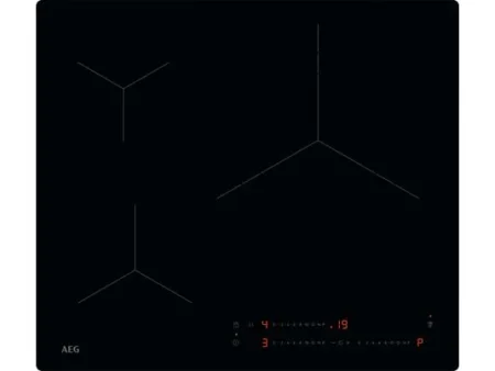 Placa inducción - AEG TO63IV00IB, 3 zonas, Zona grande 32 cm, PowerBoost, 58 cm, Negro