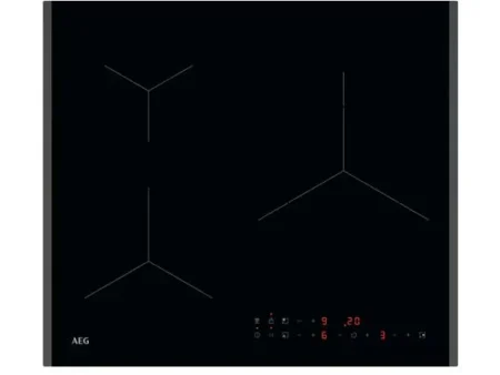 Placa inducción - AEG TN63IP0BFB, 3 zonas, Zona grande 28 cm, Powerboost, 59 cm, Negro