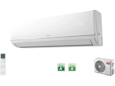 Aire acondicionado Split 1 x 1 - TCL Elite F4, 2923 fg/h, Wi-Fi, Smart Inverter, Modo ECO, Blanco