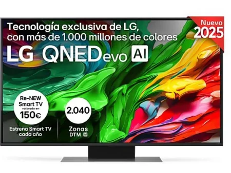 TV QNED MiniLED 50" - LG 50QNED87A6D, UHD 4K, Procesador Inteligente α7 AI Processor 4K Gen8, Smart TV, DVB-T2 (H.265), Ashed Blue