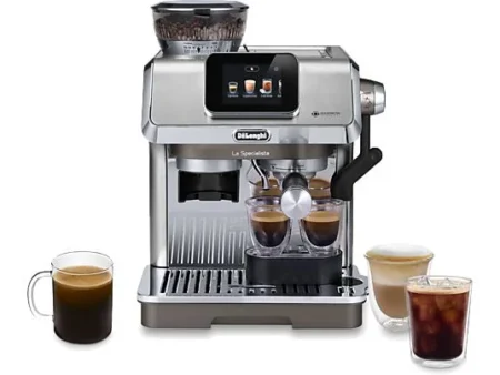 Cafetera express - De'Longhi La Specialista Touch EC9455.M, 1450W, 15 bar, 1.7 L, Molinillo integrado, Táctil, 4 Niveles de temperatura, Metal