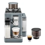 Cafetera superautomática - De'Longhi Rivelia EXAM440.55.G, 1450W, 19 bar, Molinillo integrado, LatteCremaHot, Depósito leche, Táctil, 16 recetas, Gris