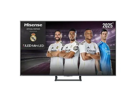 TV Mini LED 55" - Hisense 55E8Q, UHD 4K, 144 Hz, Hi-View Engine, Escalador HDR IA, Subwoofer integrado, Negro
