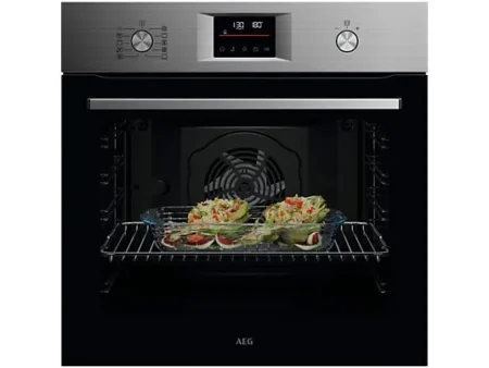Horno - AEG GU5PB43FSM, Multifunción, Pirolítico, 72 l, Función Grill, 60 cm, INOX Antihuellas