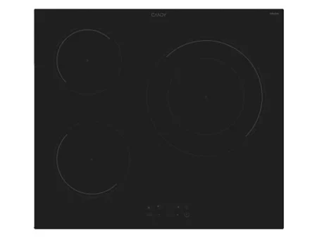 Placa inducción - Candy CI633CBB1, 3 Zonas, Zona grande de 28 cm, 59 cm, Negro