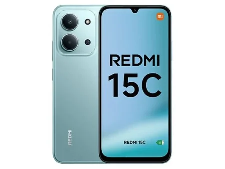 Móvil - Xiaomi Redmi 15C, Verde menta, 128GB, 4GB RAM, 6.9" HD+, MediaTek Helio G81-Ultra, 6000 mAh