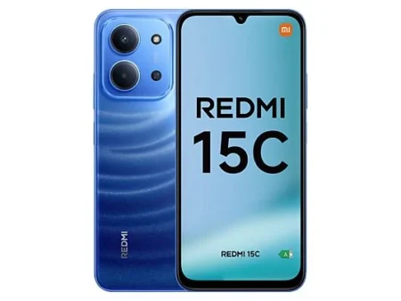 Móvil - Xiaomi Redmi 15C, Azul Luz de Luna, 256GB, 4GB RAM, 6.9" HD+, MediaTek Helio G81-Ultra, 6000 mAh