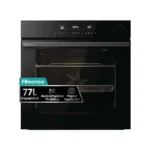 Horno a vapor - Hisense BSA66346PBG, Multifunción, Pirolítico, 77 l, WiFi, Cocción simultánea, Modo Air Fry, 56.4 cm, Negro