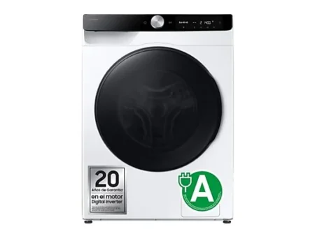 Lavadora secadora - Samsung WD90DG6G94BKU3, Capacidad de lavado 9 Kg, Capacidad de secado 5 kg, AI Control, Autodosificación, Blanco
