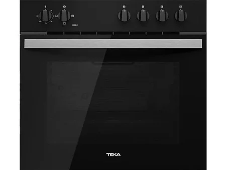 Horno - Teka HBE 490 ME, Convencional, 72 l, 60 cm, Puerta dos cristales, Negro