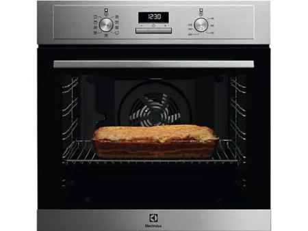 Horno - Electrolux EOF3H54X, Multifunción, Esmalte fácil limpieza, 72 l, Función Grill, 60 cm, Inox