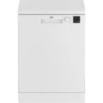 Lavavajillas - Beko DVN05320W, 13 servicios, 5 programas, 60 cm, WaterSafe™, Blanco