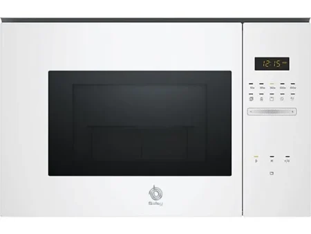 Microondas integrable - Balay 3CG5172B2, Grill, 800W, 20 L, 5 potencias, Control deslizante, Aquálisis, Blanco