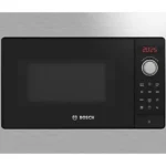 Microondas integrable - Bosch BEL623MS3, 800 W, 5 potencias, 20 l, Acero inoxidable