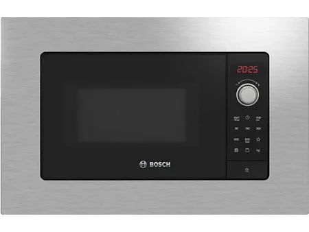 Microondas integrable - Bosch BEL623MS3, 800 W, 5 potencias, 20 l, Acero inoxidable