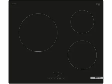 Placa inducción - Bosch PUC611BB5E, 3 zonas, Negro