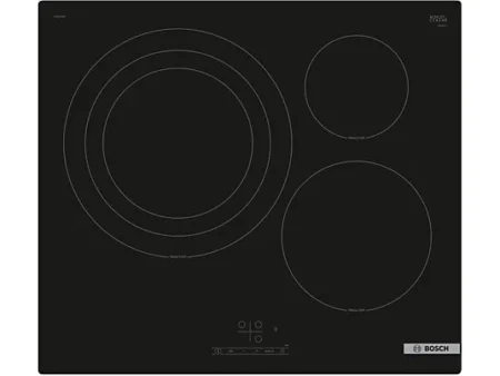 Placa inducción - Bosch PID61RBB5E, 3 zonas, 17 niveles, Negro