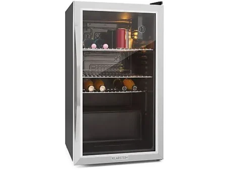 Nevera pequeña - KLARSTEIN Beersafe XXL, Altura 83 cm, Acero Inoxidable