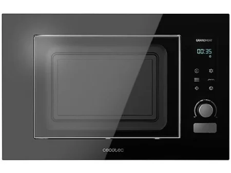 Microondas integrable - CECOTEC GrandHeat 2090 Built-in Touch Black, 1250 W, 5 potencia, 21 l, Black