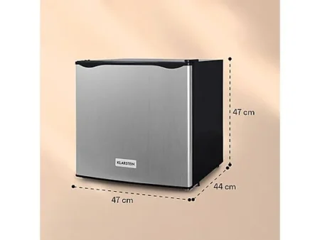 Mini congelador - KLARSTEIN Garfield Eco, 51 cm, Plata