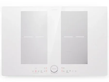 Placa de inducción - KLARSTEIN Delicatessa 77 Flex, 4 zonas, 77 cm, Blanco