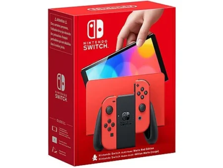 Nintendo Switch - NINTENDO Nintendo Switch OLED Rojo (Edición Mario), 64 GB, Rojo (Mario)
