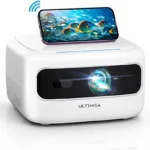 Proyector - ULTIMEA Apollo-P10 Full HD Mini portátil , 5+2.4G WiFi Bluetooth Proyector, 1.280 x 720 Pixel, 100000 h, Full-HD, Blanco