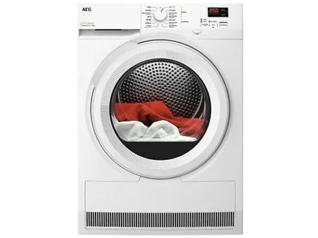 Secadora bomba de calor - AEG AEGTR708L2OZ, 8 kg, 8 programas, Blanco