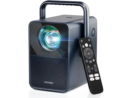 Proyector LED - ULTIMEA Poseidon E40 - Smart Proyector Android TV 11.0, Portátil 4K Cine en Casa, 1.920 x 1.080 Pixel, 100000 h, Full-HD, Azul