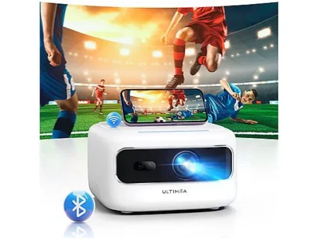 Proyector mini - ULTIMEA Apollo P10 - Full HD Portátil Proyector con Decodificación 1080P, WiFi 5G+2.4G y Bluetooth, 1.280 x 720 Pixel, 100000 h, Full-HD, Blanco