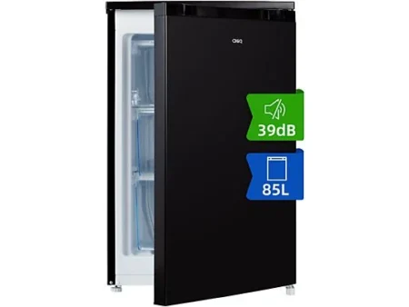 Congelador vertical - CHIQ CSD90D4D, 85 l, 84,5 cm, Color Metalico Cepillado Oscuro