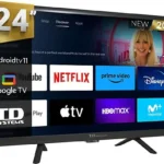 TV DLED 24" - TD SYSTEMS PRIME24C19GLE Hey Google, HD, Arm Cortex A55x4, Smart TV, DVB-T2 (H.265), Negro