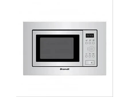 Microondas - BRANDT BMS6112X, 1050 W, 5 potencia, 17 l, Inoxidable