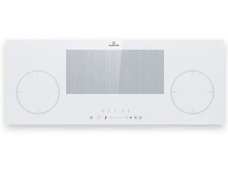 Placa de inducción - KLARSTEIN Delicatessa 90 Slim Hybrid, 4 zonas, 90 cm, Blanco