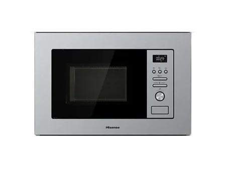 Microondas con grill integrable - HISENSE BIM320G41X, 1000 W, 5 potencia, 20 l, Acero Inox
