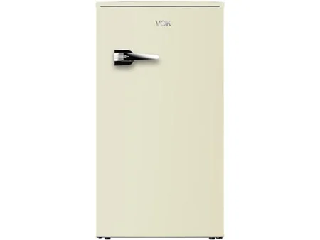 Nevera pequeña - VOK EVR-85RDEC, Altura 84 cm, Crema